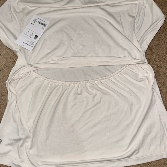 NWT| Athleta shirt | White | Medium | - Picture 2 of 3